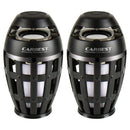 SET 2x Carbest LED Leuchte Flammeneffekt mit Bluetooth Lautsprecher - Akku Lampe – Bring Licht ins Dunkel!