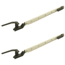 2x Fensteraussteller Klick Klack Schraubfittings 30 cm rechts Fensterfeststeller – Polyplastic