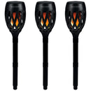 SET 3x Carbest LED-Fackel Leuchte mit Solar & USB - Leuchtfackel Camping Outdoor – Bring Licht ins Dunkel!