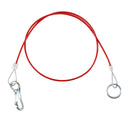 Wohnwagen Anhänger Abreißseil Rot 100 cm mit Karabiner und Ring Fangseil – Deiwo