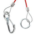 Wohnwagen Anhänger Abreißseil Rot 100 cm mit Karabiner und Ring Fangseil – Deiwo