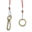 Wohnwagen Anhänger Abreißseil Rot 100 cm mit Karabiner und Ring Fangseil – Deiwo