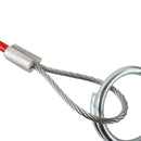 Wohnwagen Anhänger Abreißseil Rot 100 cm mit Karabiner und Ring Fangseil – Deiwo
