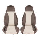 Maß Sitzbezüge | Fiat Ducato x250 | 2012-2015 | Beige/Taupe | Kunstleder | 6tlg – ViaMondo