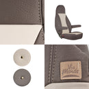 Maß Sitzbezüge | Fiat Ducato x250 | 2012-2015 | Beige/Taupe | Kunstleder | 6tlg – ViaMondo
