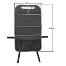 2er SET Rücksitztaschen Sitz Organizer aus Filz universell passend Anthrazit – Mocabu