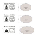 RE-Tent Sonnensegel MAURITIUS 460 / 510 / 560 - Reimo Tarp Sonnenschutz Hellgrau – Reimo Tent Technology