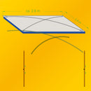 Sonnenvordach "Palm Beach" 260x240 7mm Keder passend für VW T4,5,6 Lime/Grau – Reimo