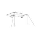 deiwo Premium Bus Sonnendach Sonnensegel grau 250 x 240 cm – Deiwo