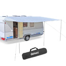 deiwo  Premium Sonnendach Sonnensegel grau 300 x 240cm – Deiwo