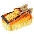 4x Spanngurt mit Ratsche Doppelhaken 8 Meter 5000Kg 50mm Breite PES Orange LKW – ProPlus