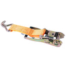 6x Spanngurt mit Ratsche Doppelhaken 8 Meter 5000Kg 50mm Breite PES Orange LKW – ProPlus