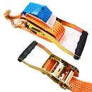 2x Spanngurt mit Ratsche Doppelhaken 8 Meter 5000Kg 50mm Breite PES Orange LKW – ProPlus