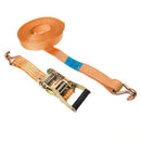 6x Spanngurt mit Ratsche Doppelhaken 8 Meter 5000Kg 50mm Breite PES Orange LKW – ProPlus