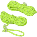 Abspannleinen fluoreszierend Set von 4 Stück Spannleinen Seile leuchtend Camping – ProPlus