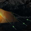SET von 8 Stück Abspannleinen und Heringschutzkappen fluoreszierend Camping – Jetzt hat das Stolpern ein Ende!