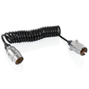 Anhänger Spiralkabel 7-polig, 3,5 meter, PVC Kabel, – Anhänger Spiralkabel für 7-polige Aufnahmestecker.