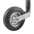Stützrad Anhänger 48 mm Vollgummirad Metallfelge Stützlast statisch 150 Kg – Stützrad mit Metallfelge und Vollgummirad Max.