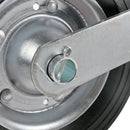 Stützrad Anhänger 48 mm Vollgummirad Metallfelge Stützlast inkl Klemmschelle – Stützrad mit Metallfelge und Vollgummirad Max.