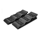 Stufenkeil schwarz 2er Set, 52 x 17 x 11 cm bis 1250 kg pro Keil Auffahrkeil – Carbest