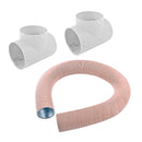 5 Meter Warmlufterteilerrohr 65mm + 2x T Stück Grau TS-T von Truma – Truma