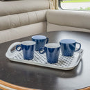 Serviertablett rutschfest Kunststoff Anti-Rutsch Tablett Camping 39,5x28,5x5,8cm – APT