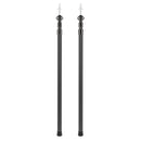Alu Teleskop Aufstellstangen | 2er Set | 230cm | Sonnensegel | Tarpstangen | sw – Deiwo