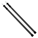 Alu Teleskop Aufstellstangen | 2er Set | 230cm | Sonnensegel | Tarpstangen | sw – Deiwo