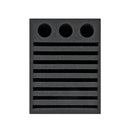 Geschirrhalter 8 Steckplätze Tellerhalter Besteckhalter Schaumstoff schwarz – Wamovo