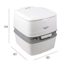 Campingtoilette Porta Potti Qube 365 inkl Befestigung, Toilettenpapier & Chemie – Thetford