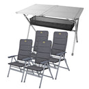 Camping Möbel Set Tisch + 4 Stühle "Grenoble" , 1x Tisch "Titanspace" – Carbest