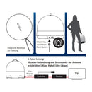 Tragbare Carbest SAT-Antenne SNIPE Handy, Single LNB, Diebstahlschutz - Camping – Carbest