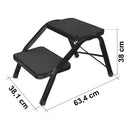 Camping Doppeltrittstufe Wohnwagen Wohnmobil 381x380x634 mm 150 kg rutschfest – Tritt drauf!