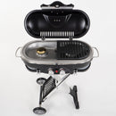 Camp4 Trolley Grill - 50mbar Piezo-Zündung 2-Kochplatten BBQ Tischgasgrill – Camp4