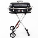 Camp4 Trolley Grill - 50mbar Piezo-Zündung 2-Kochplatten BBQ Tischgasgrill – Camp4