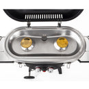 Camp4 Trolley Grill - 50mbar Piezo-Zündung 2-Kochplatten BBQ Tischgasgrill – Camp4