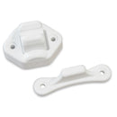 Türfeststeller Set 2 tlg 9 mm, Lochabstand: 30 mm, 45 mm, weiß – OCS