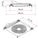 Fiamma Turbo Kit Ventilatorset für Dachluke 12 Volt 40x40 bis 50x70cm Dachluken – Fiamma