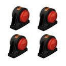 4er Set LED Umrissleuchte rot/weiß/orange 12/24V Begrenzungsleuchte Wohnwagen – APT