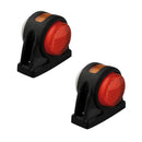 2er Set LED Umrissleuchte rot/weiß/orange 12/24V Begrenzungsleuchte Wohnwagen – APT