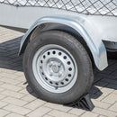 2x Unterlegkeile schwarz mit Halter Bremskeil bis 1600Kg Anhänger Wohnwagen Keil – Praktische Anhängersicherung!
