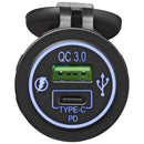 Dual USB-Steckdose Ladegerät USB-C und USB-A 12/24V 3A Autoladegerät 2-fach – ProPlus