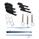 Sturmleinen Sturmband Set 15 tlg., Nylongurt 500 cm, strapazierfähig – Wamovo