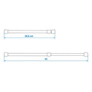 2x Universal-Verriegelungsstange verstellbar 25,5-43 cm Klemmstange Wohnmobil – APT