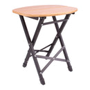 Hocker klappbar Bambus Beistelltisch oval Klapphocker Garten Camping Klapptisch – ViaMondo Premium Hocker bzw.