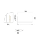 Vorzelt Lagoon aufblasbares Luftvorzelt 250x325cm Campingzelt Wohnwagen Caravan – Trigano