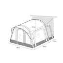 Westfield Busvorzelt Orion 300x310cm Aufblasbares Vorzelt Freistehend Camping – Westfield