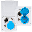 Multi Aussensteckdose | versch. Farben |  240V | 12V | Antenne | Satellit | IP44 – Wamovo