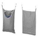 Faltbarer Wäschekorb 65 x 80 cm – Wäschesack mit Tür- & Klebehaken – APT