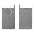 Faltbarer Wäschekorb 65 x 80 cm – Wäschesack mit Tür- & Klebehaken – APT